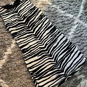 Jennifer Lopez Zebra Open Back Dress